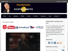 Tablet Screenshot of paulmccarthy.com.au